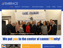 Tablet Screenshot of embrace1.org